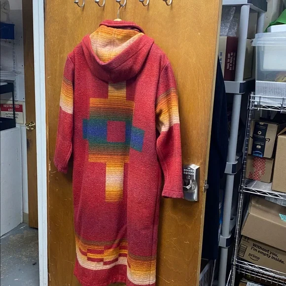 Woolrich Red and Orange Hooded Coat - Picture 2 of 2